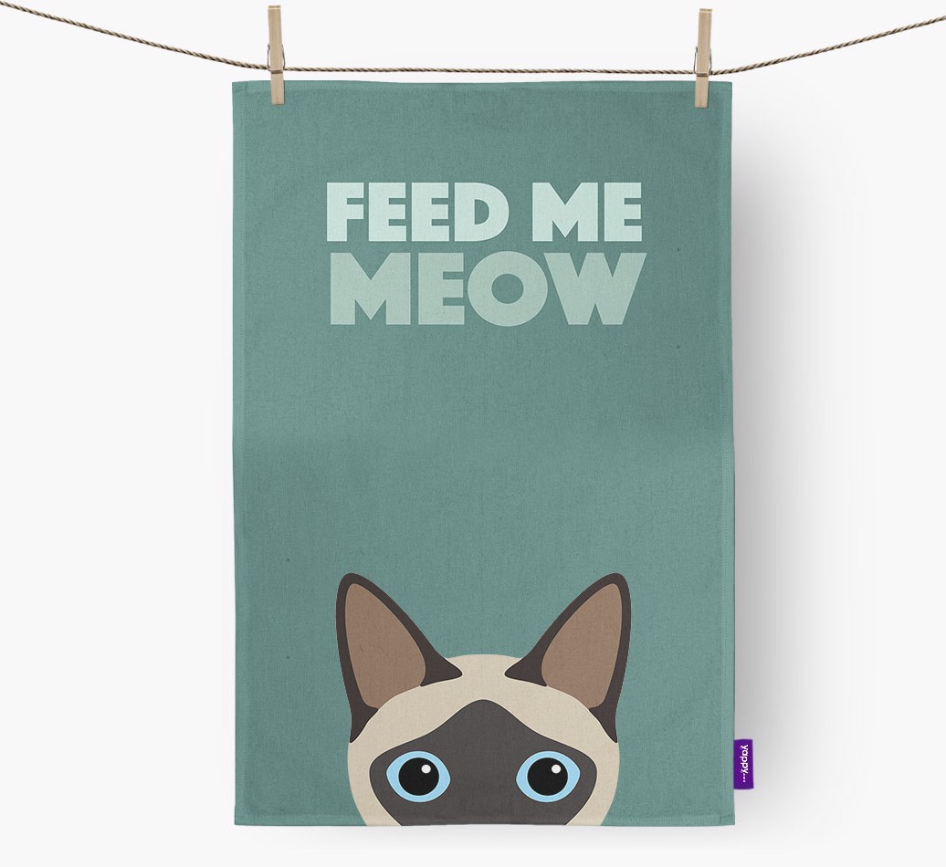 Personalized Siamese Dish Towels