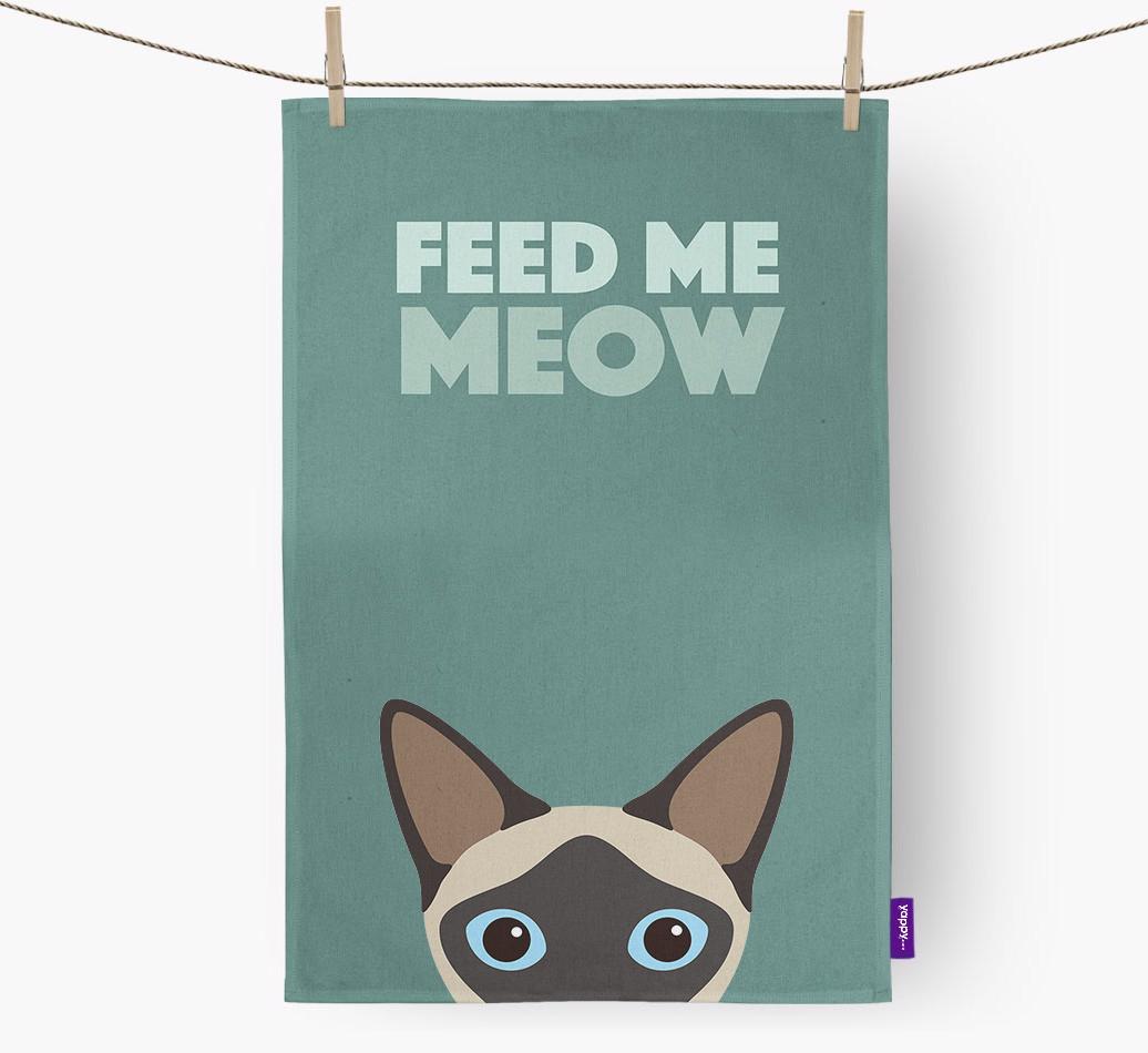 Personalized Siamese Modern Dish Towels
