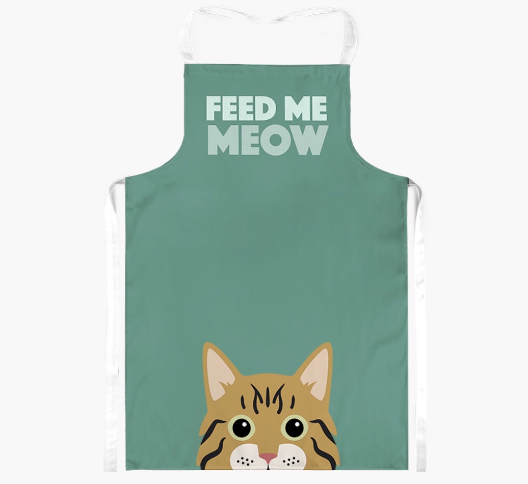 Feed Me Meow: Personalised {breedShortName} Apron