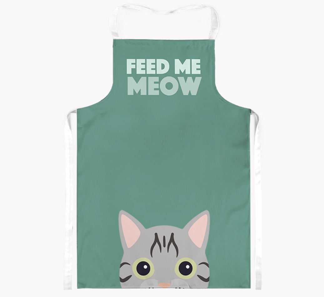 Feed Me Meow: Personalised {breedShortName} Apron