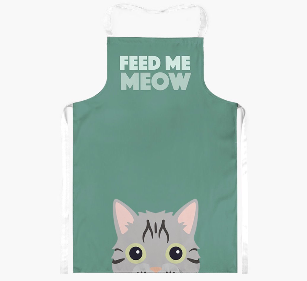 Feed Me Meow: Personalised {breedShortName} Apron