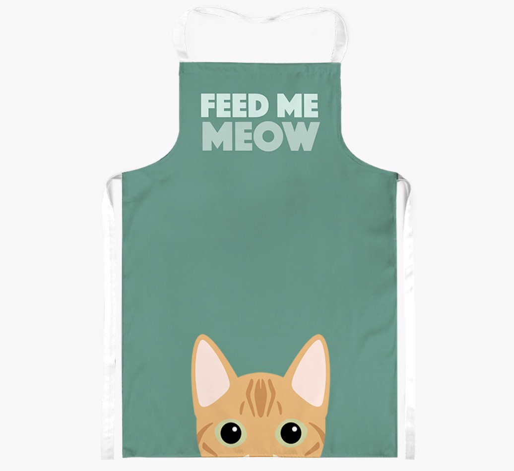 Feed Me Meow: Personalised {breedShortName} Apron