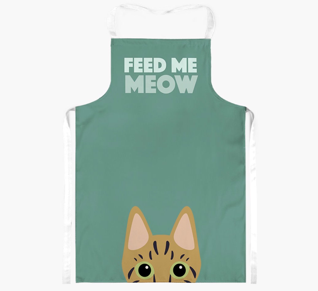 Feed Me Meow: Personalised {breedShortName} Apron
