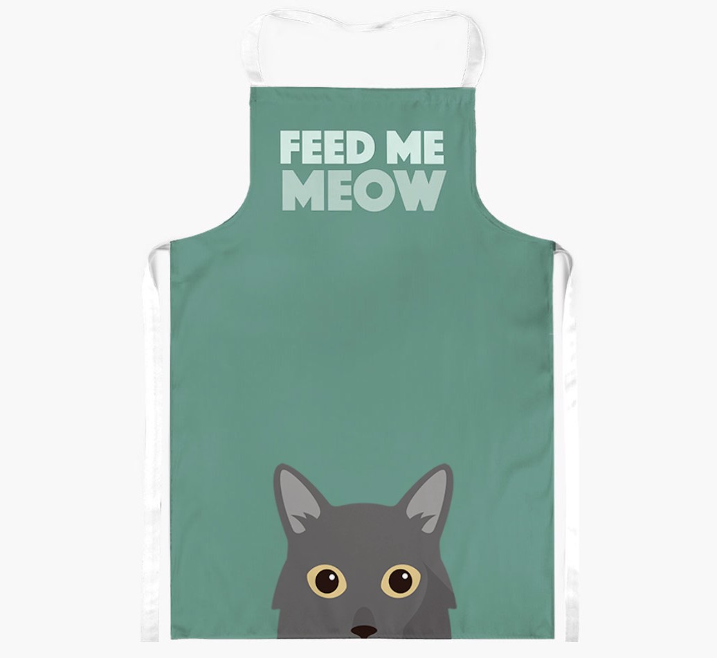 Feed Me Meow: Personalised {breedShortName} Apron