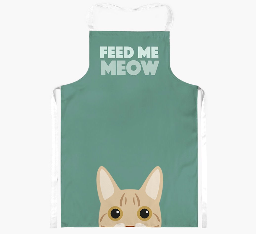 Feed Me Meow: Personalised {breedShortName} Apron