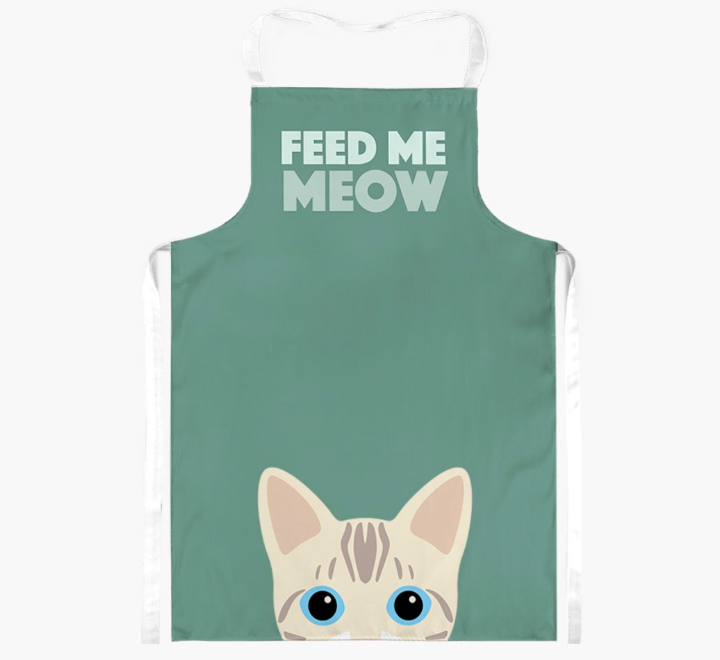 Feed Me Meow: Personalised {breedShortName} Apron