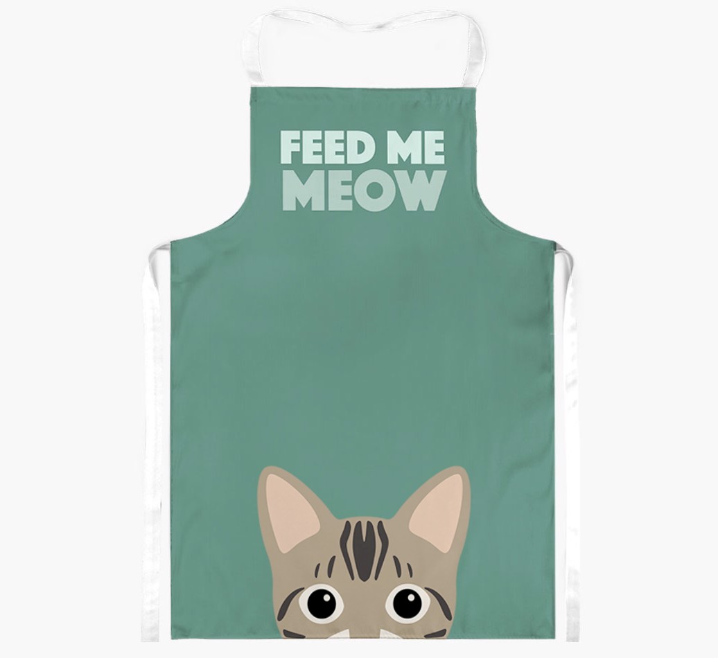 Feed Me Meow: Personalised {breedShortName} Apron