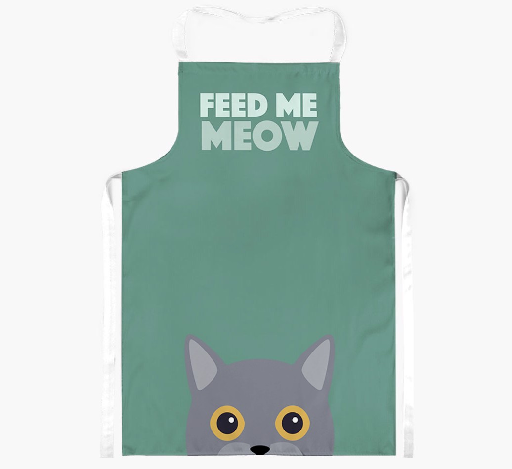 Feed Me Meow: Personalised {breedShortName} Apron