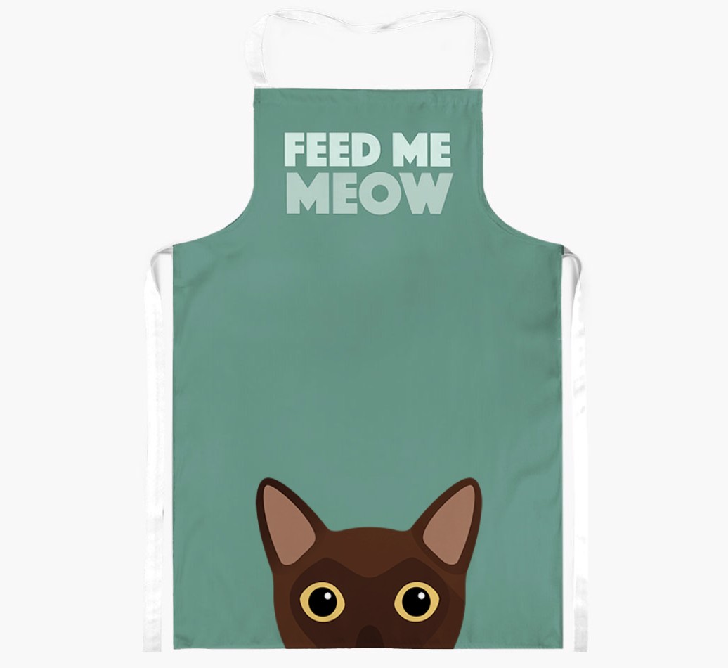 Feed Me Meow: Personalised {breedShortName} Apron