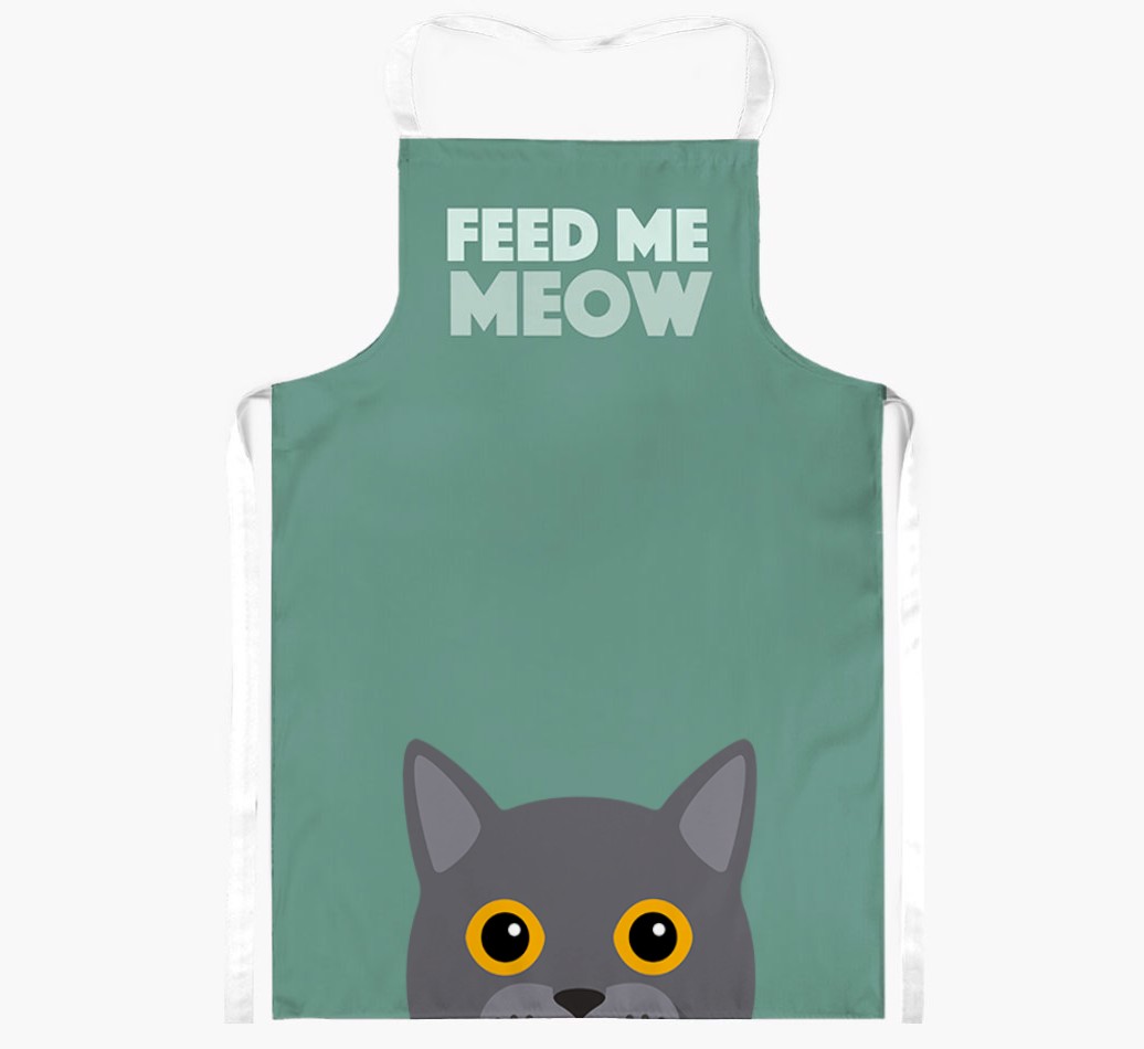 Feed Me Meow: Personalised {breedShortName} Apron