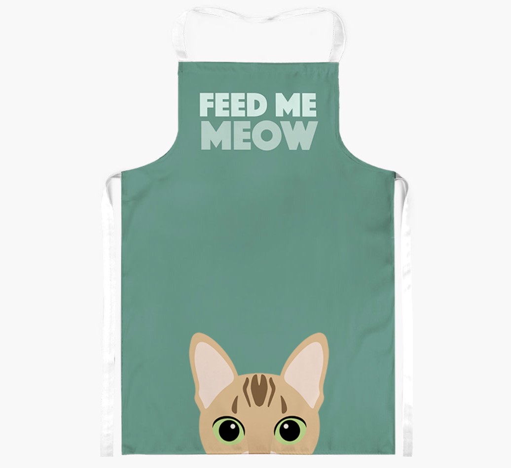 Feed Me Meow: Personalised {breedShortName} Apron