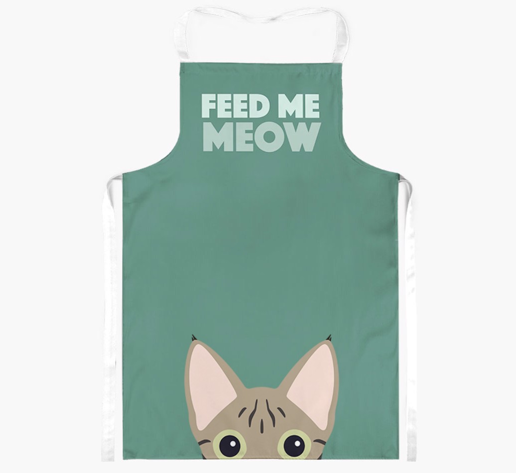 Feed Me Meow: Personalised {breedShortName} Apron