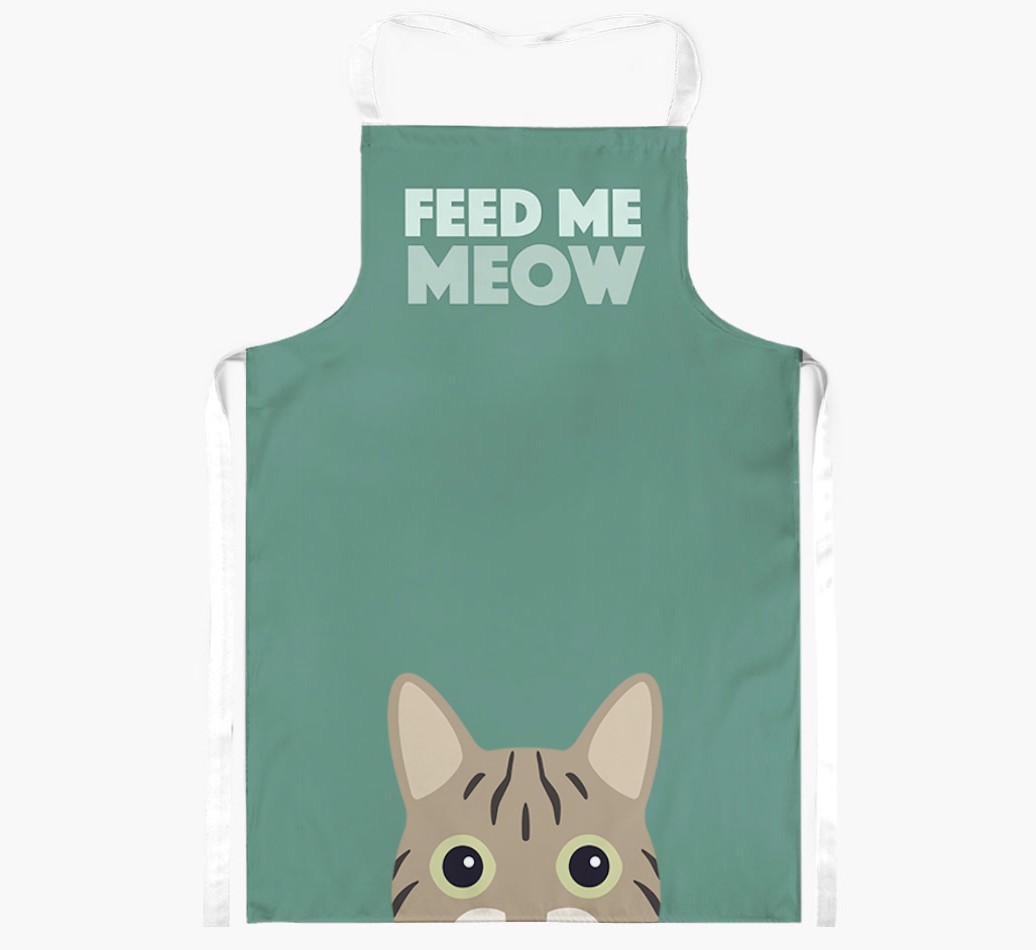 Feed Me Meow: Personalised {breedShortName} Apron