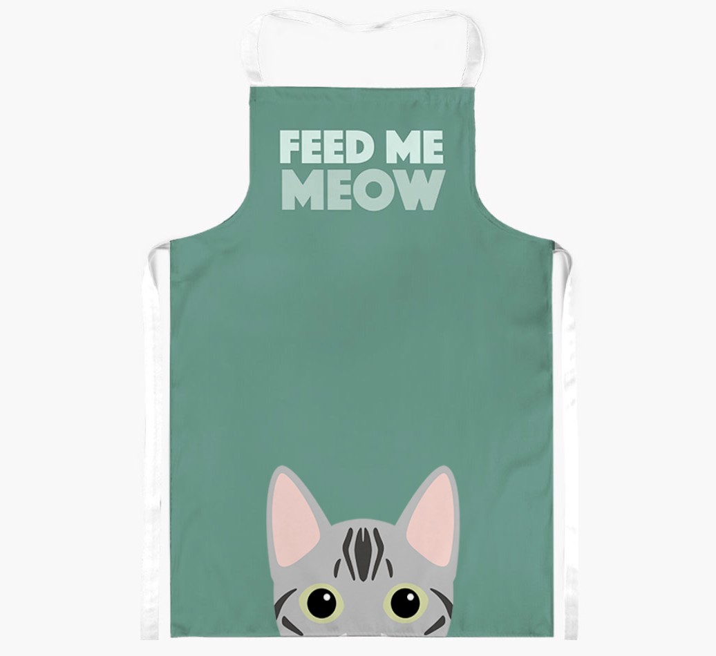Feed Me Meow: Personalised {breedShortName} Apron