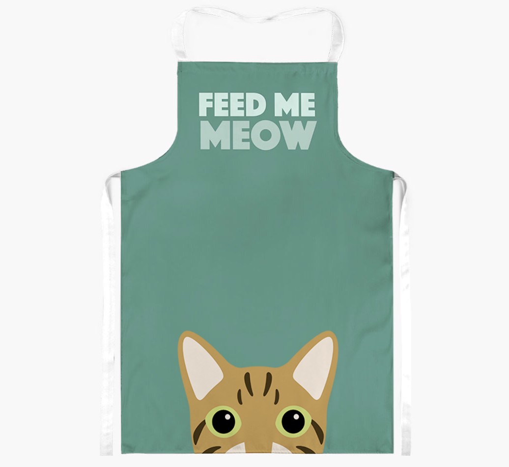 Feed Me Meow: Personalised {breedShortName} Apron