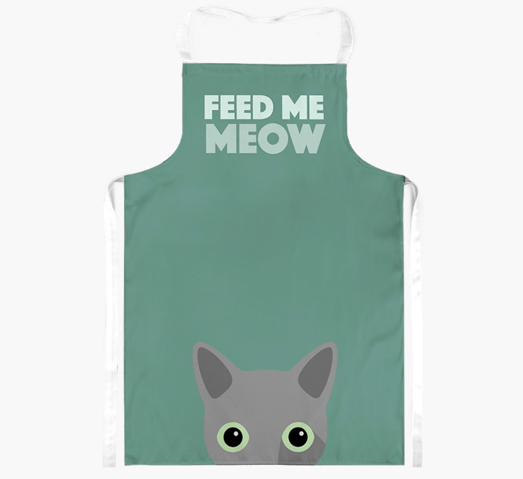 Feed Me Meow: Personalised {breedShortName} Apron