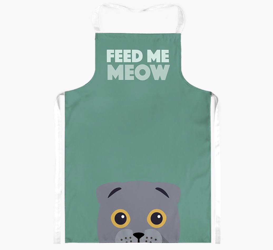 Feed Me Meow: Personalised {breedShortName} Apron
