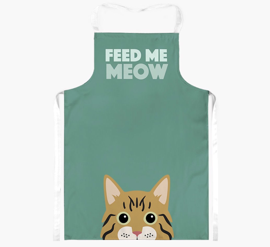 Feed Me Meow: Personalised {breedShortName} Apron