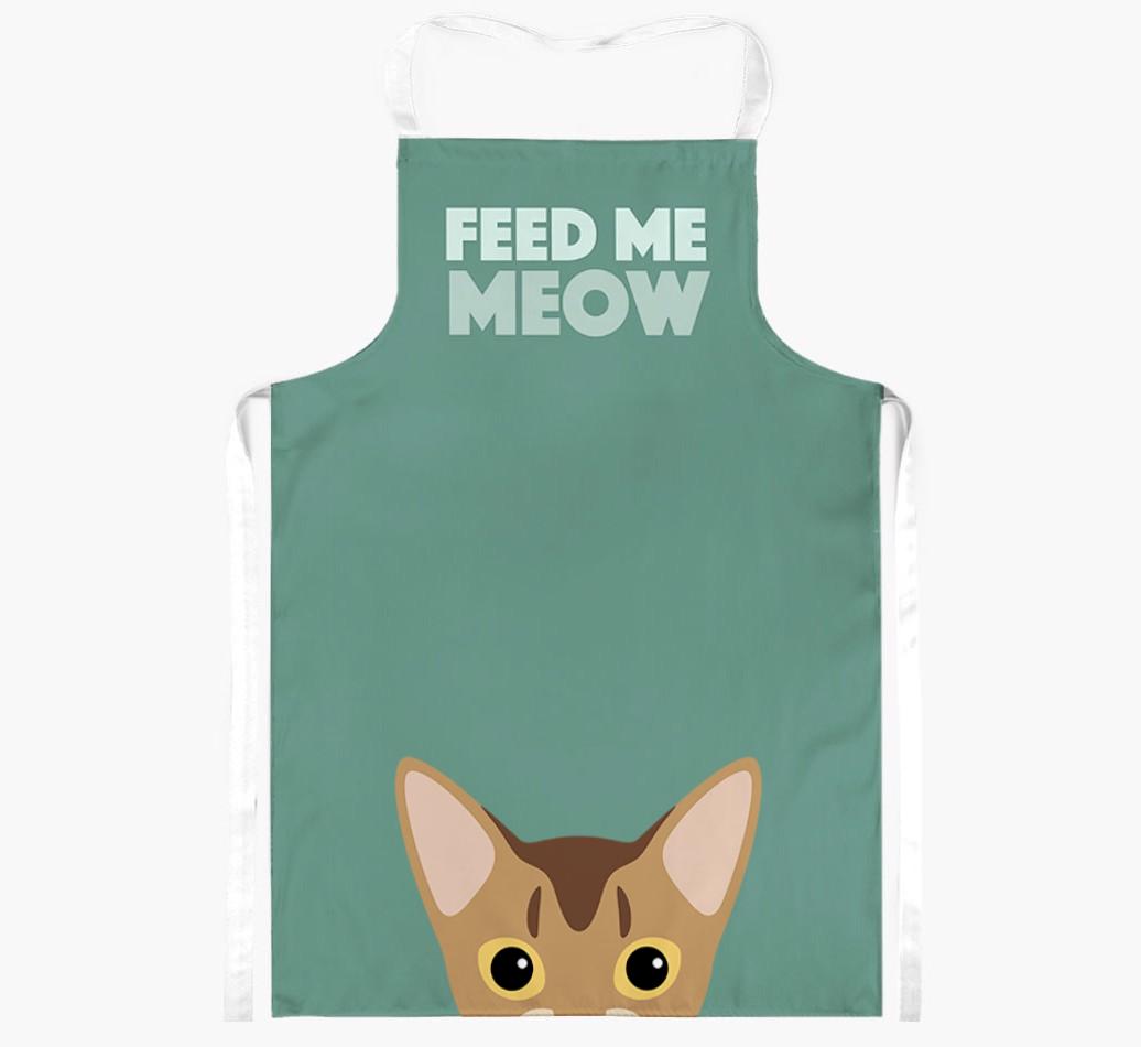 Feed Me Meow: Personalized {breedShortName} Apron