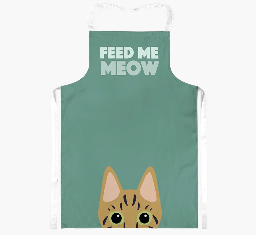 Feed Me Meow: Personalized {breedShortName} Apron