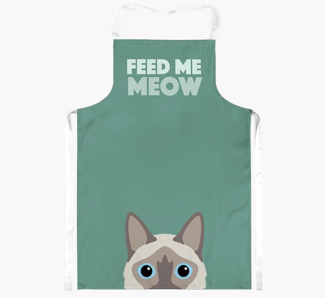 Feed Me Meow: Personalized {breedShortName} Apron