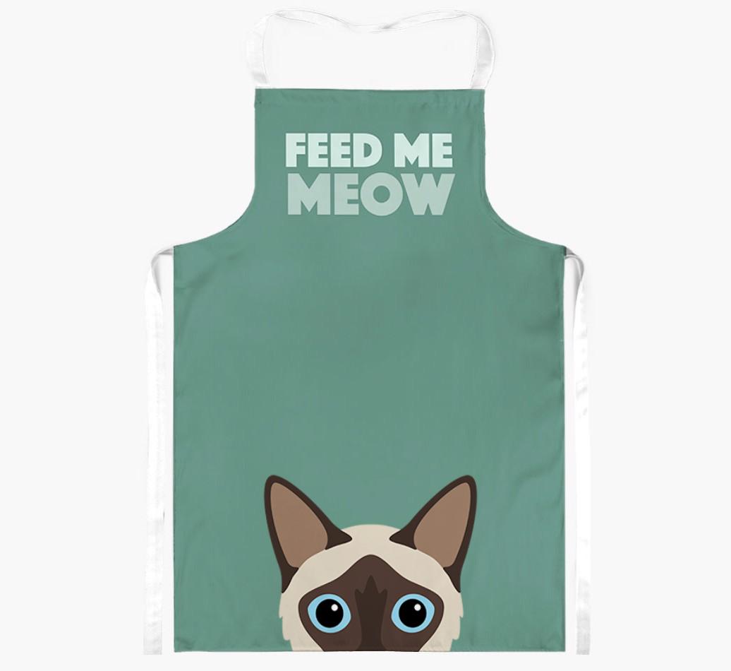 Feed Me Meow: Personalized {breedShortName} Apron