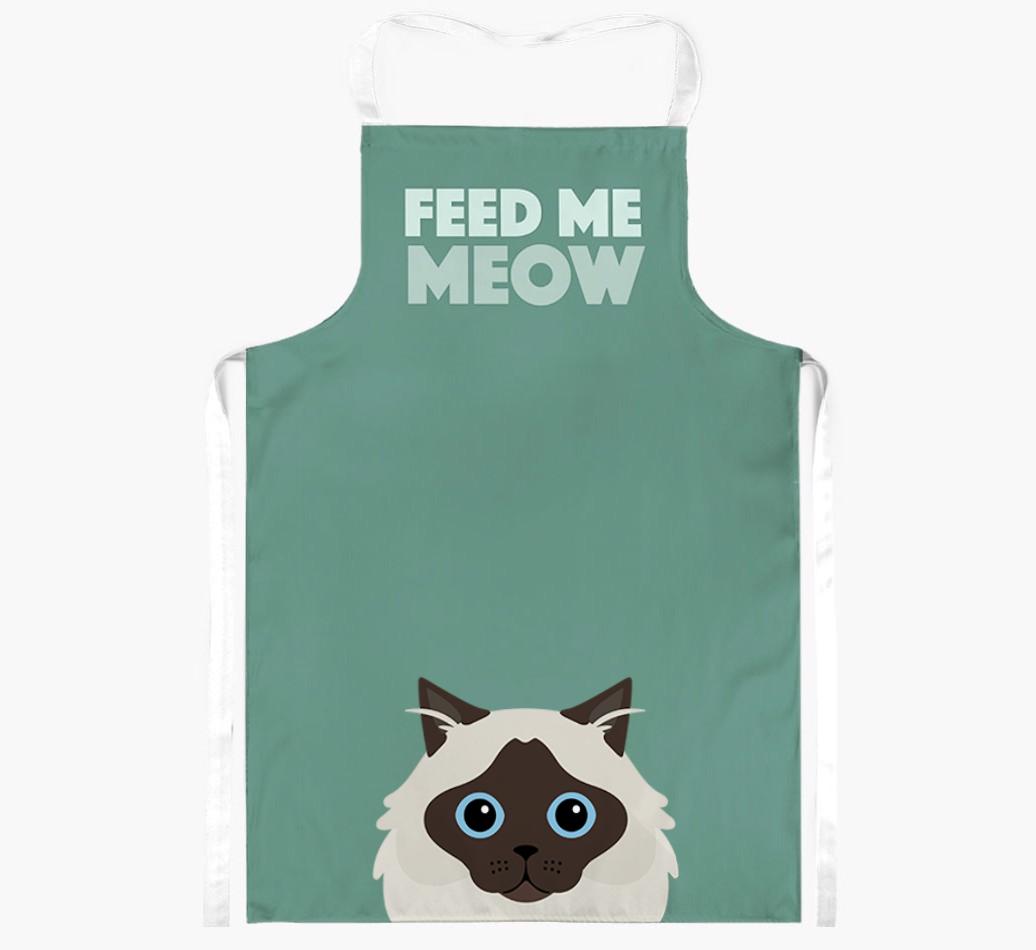 Feed Me Meow: Personalized {breedShortName} Apron