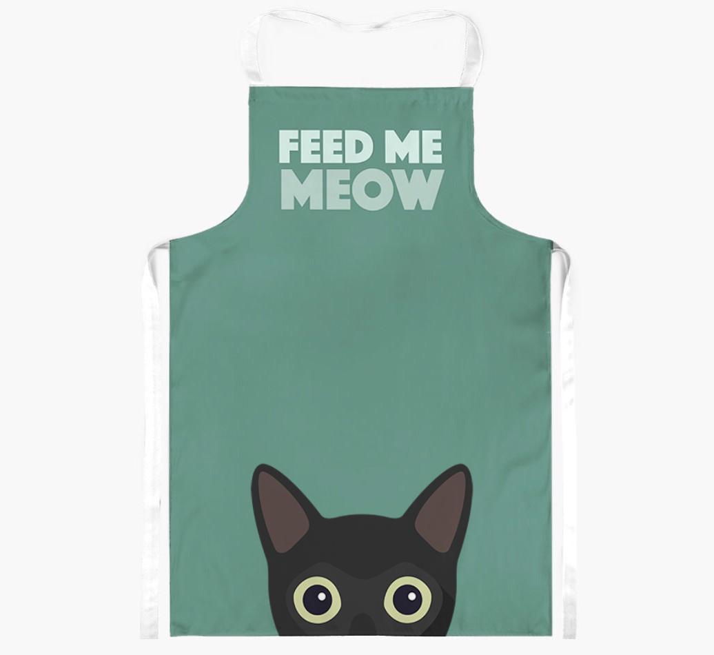 Feed Me Meow: Personalized {breedShortName} Apron