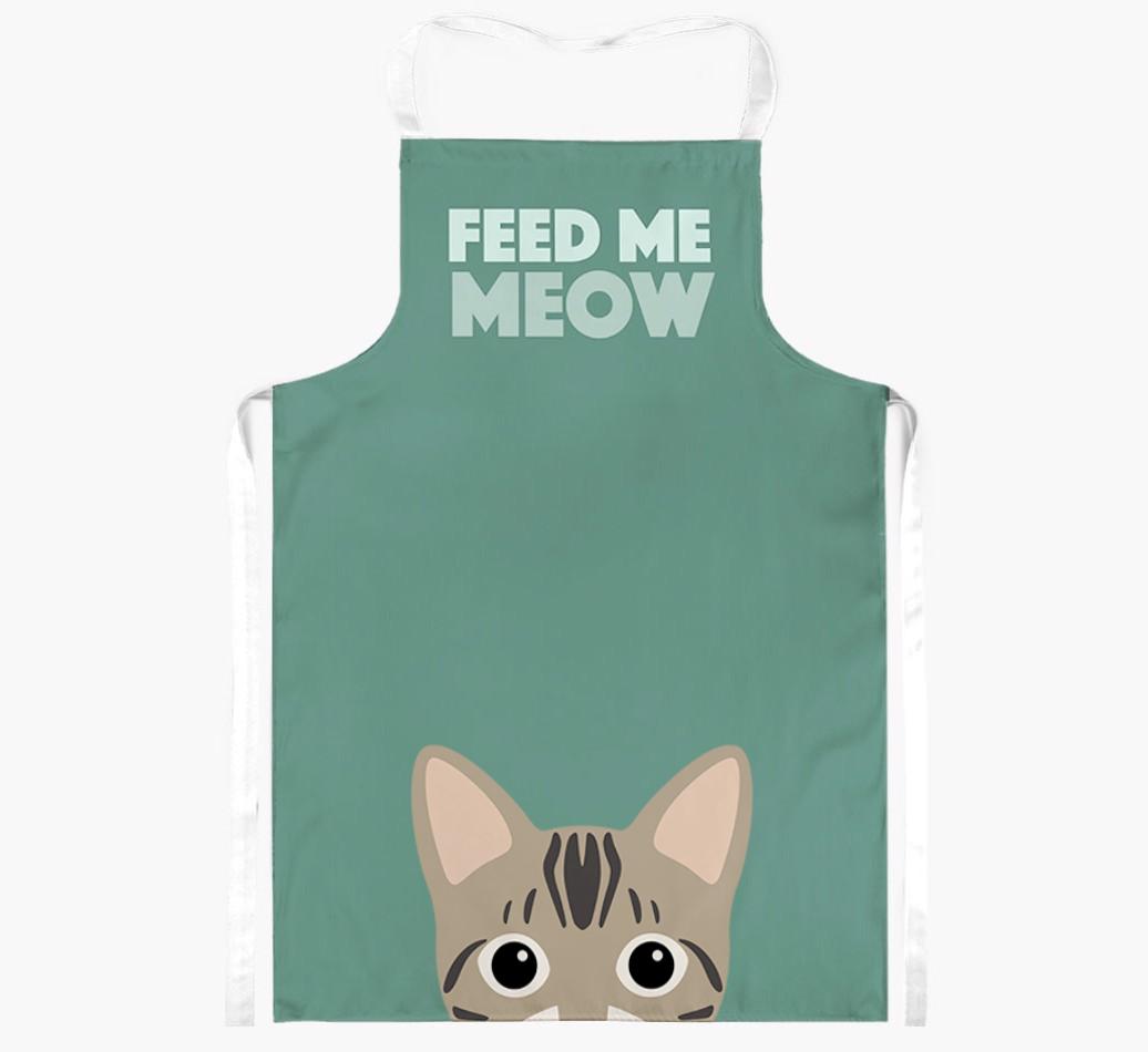 Feed Me Meow: Personalized {breedShortName} Apron