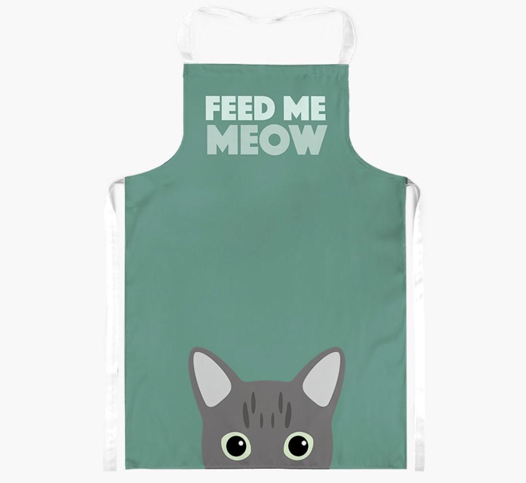 Feed Me Meow: Personalized {breedShortName} Apron