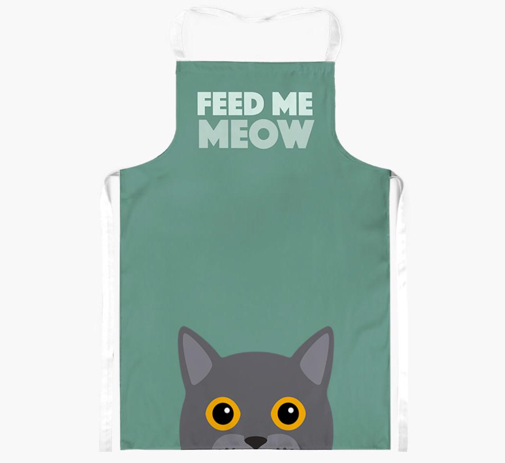 Feed Me Meow: Personalized {breedShortName} Apron