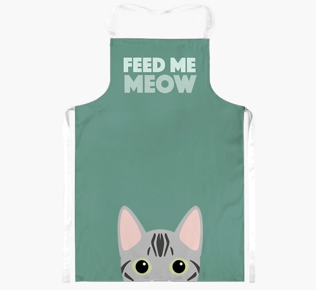 Feed Me Meow: Personalized {breedShortName} Apron