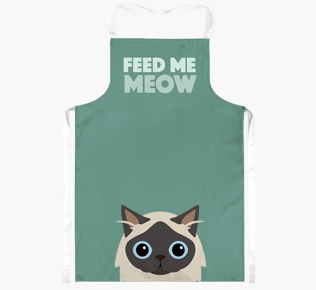 Feed Me Meow: Personalized {breedShortName} Apron