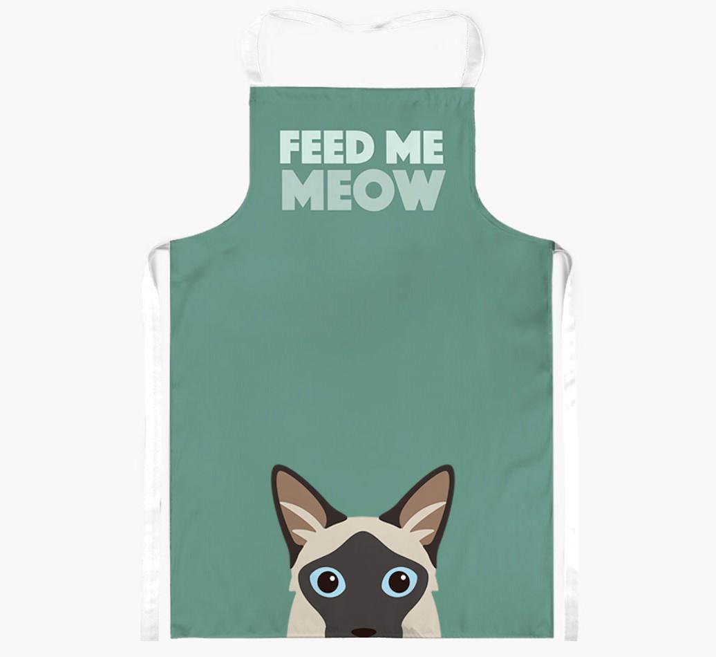 Feed Me Meow: Personalized {breedShortName} Apron