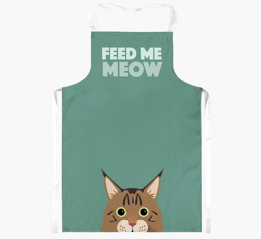 Feed Me Meow: Personalized {breedShortName} Apron