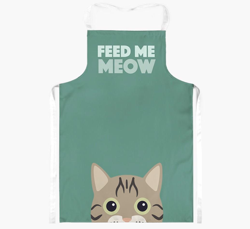 Feed Me Meow: Personalized {breedShortName} Apron