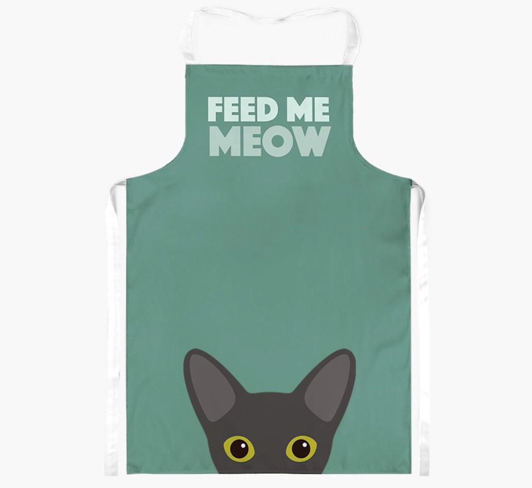 Feed Me Meow: Personalized {breedShortName} Apron