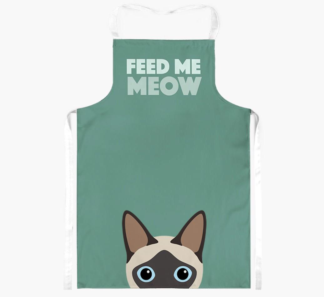 Feed Me Meow: Personalized {breedShortName} Apron