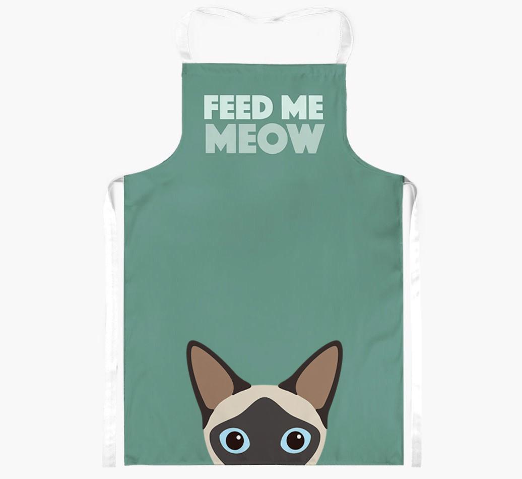 Feed Me Meow: Personalized {breedShortName} Apron