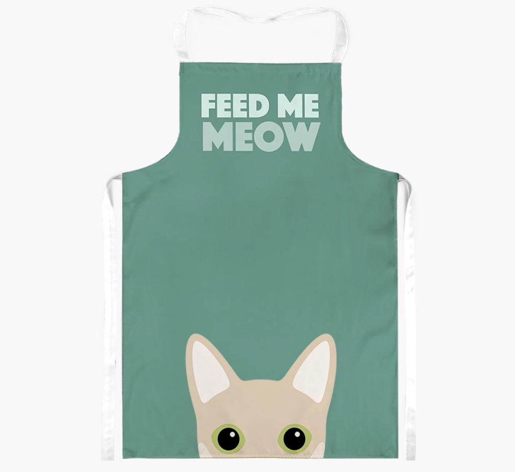 Feed Me Meow: Personalized {breedShortName} Apron