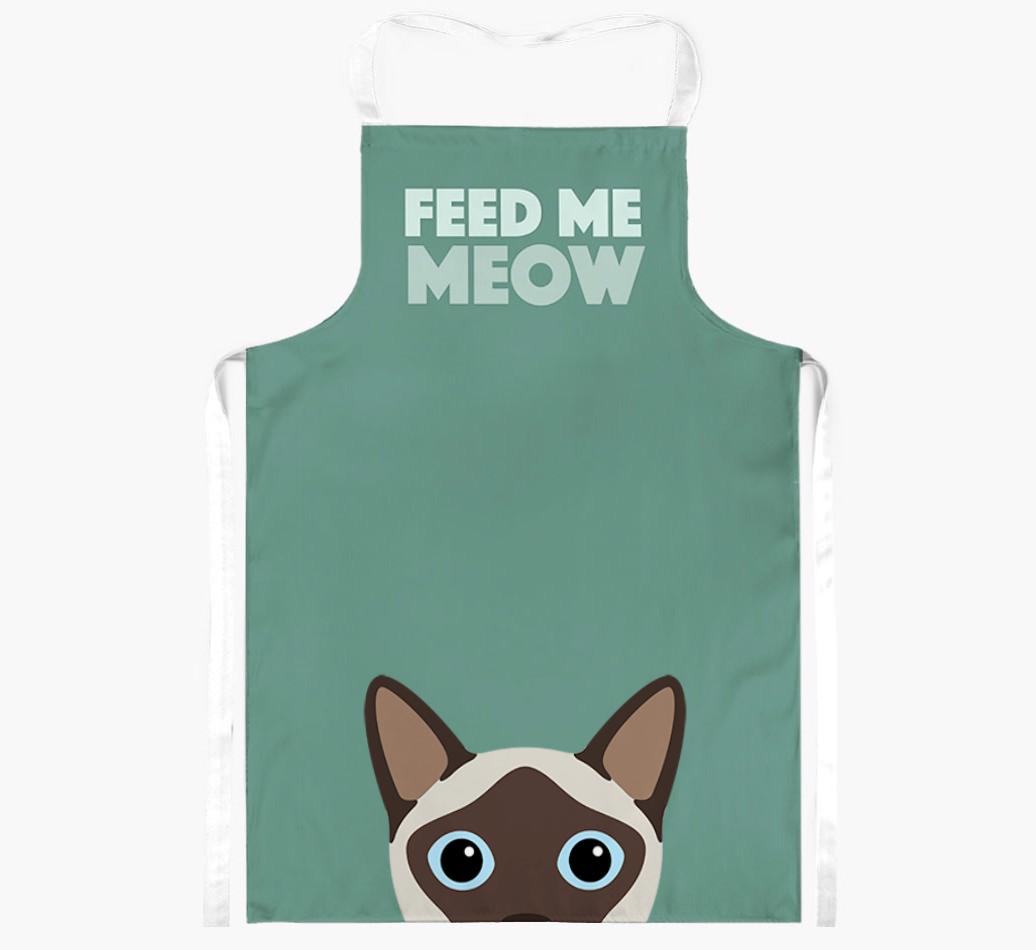 Feed Me Meow: Personalized {breedShortName} Apron