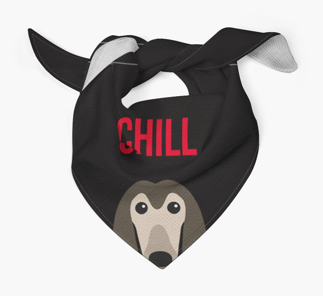 'Chill' - Personalised {breedFullName} Bandana