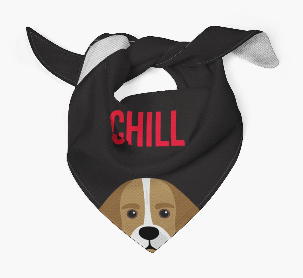 'Chill' - Personalised {breedFullName} Bandana