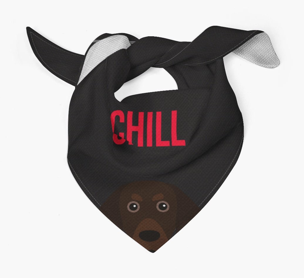 'Chill' - Personalised {breedFullName} Bandana