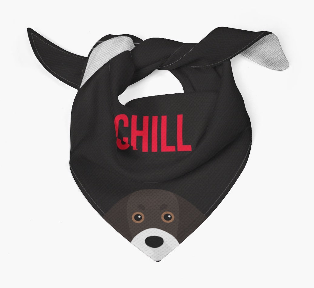 'Chill' - Personalised {breedFullName} Bandana