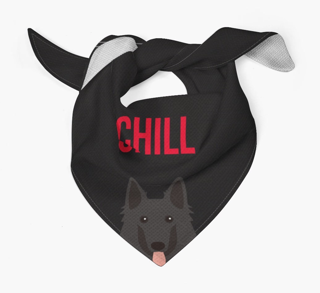 'Chill' - Personalised {breedFullName} Bandana