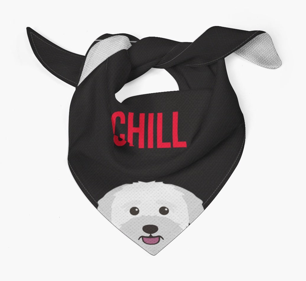 'Chill' - Personalised {breedFullName} Bandana