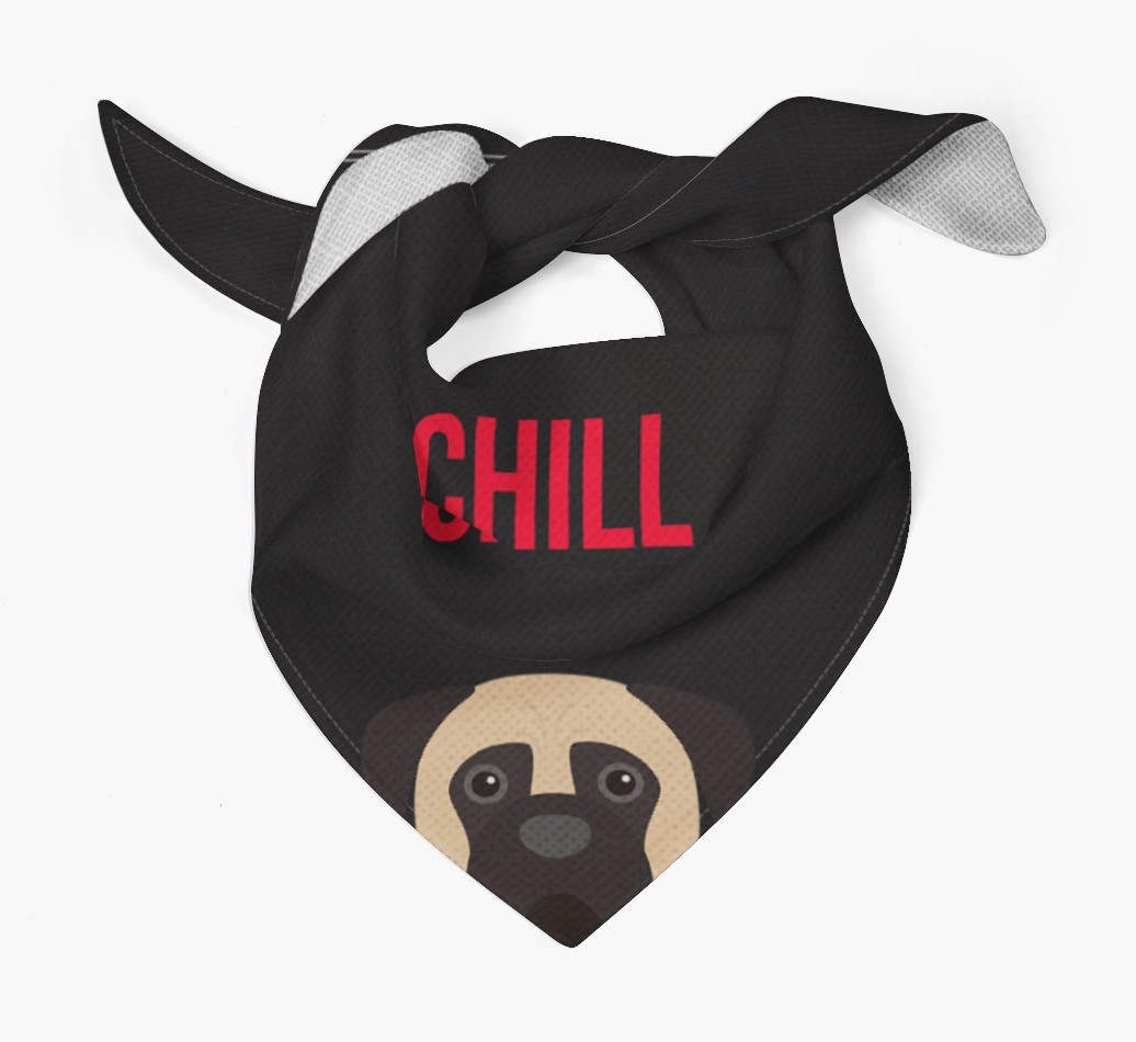 'Chill' - Personalised {breedFullName} Bandana