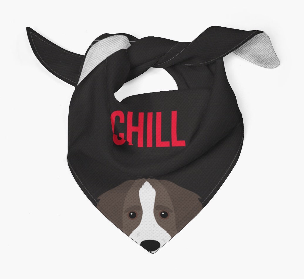 'Chill' - Personalised {breedFullName} Bandana
