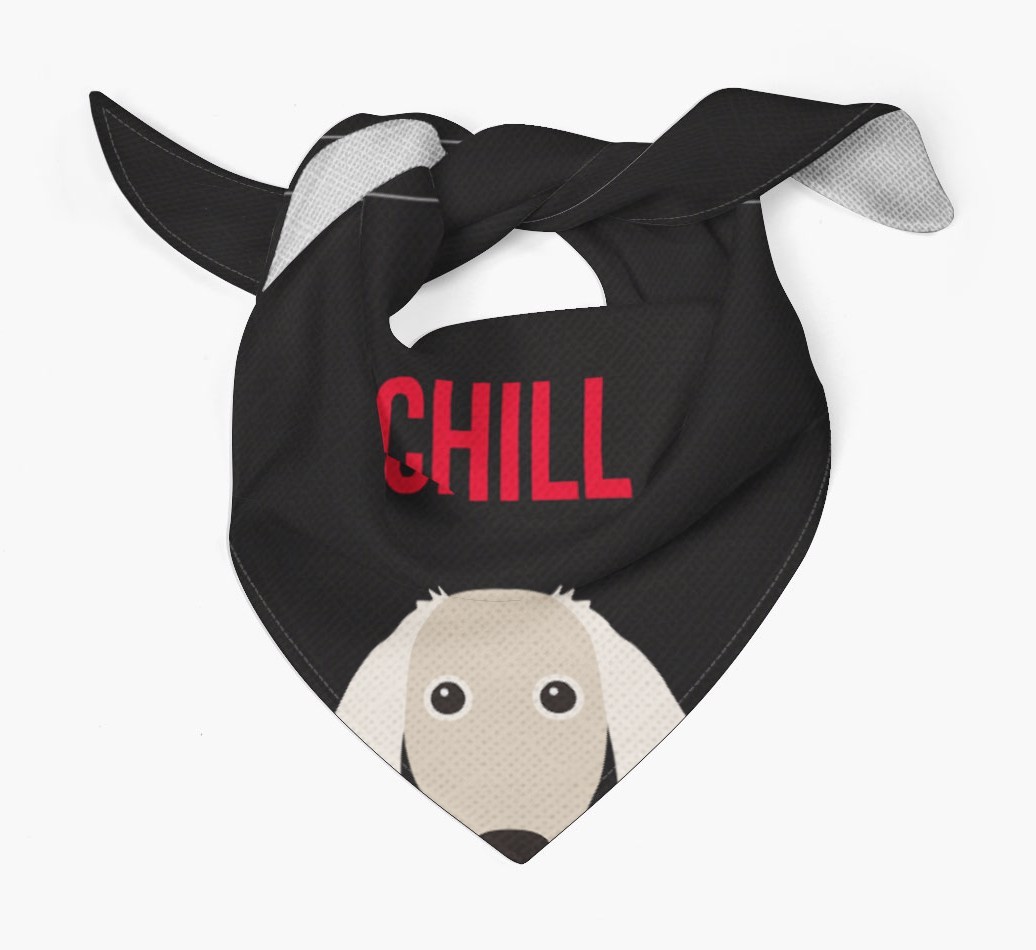 'Chill' - Personalised {breedFullName} Bandana